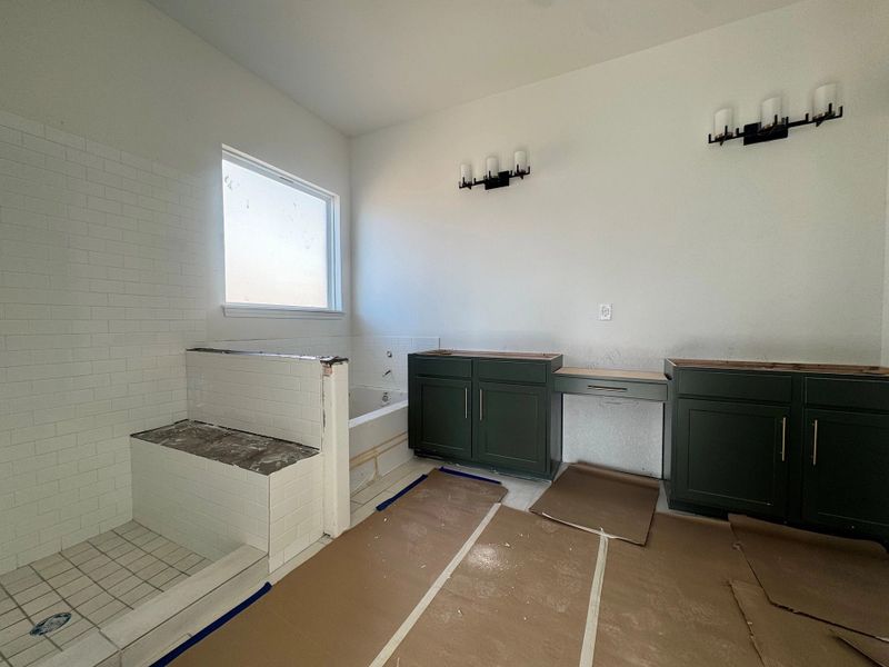 Construction Progress - Primary bathroom