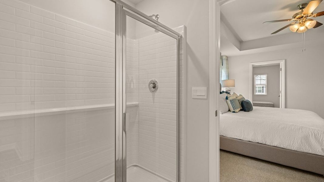 Representative furnished interior of a home built from the Elston by D.R. Horton in The Islands, Beech Island (Image 24).