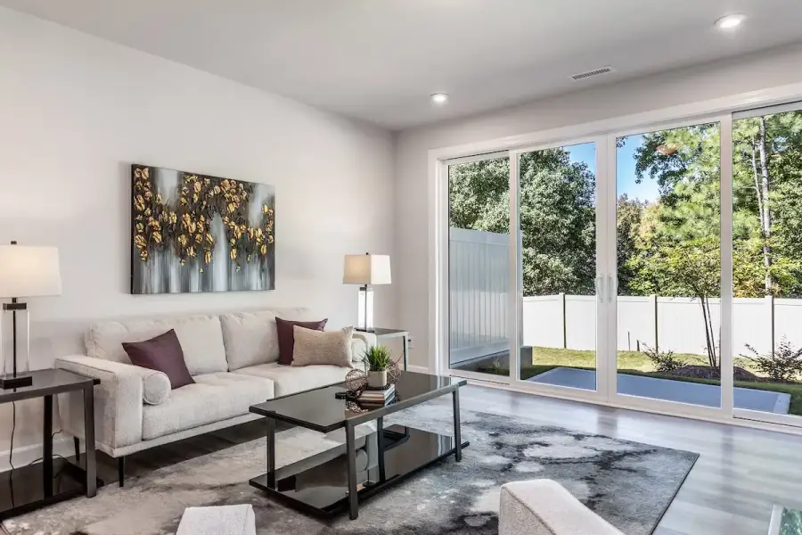 Furnished interior view inside a new home in The Townes at Willow Park, Cary (Image 4).