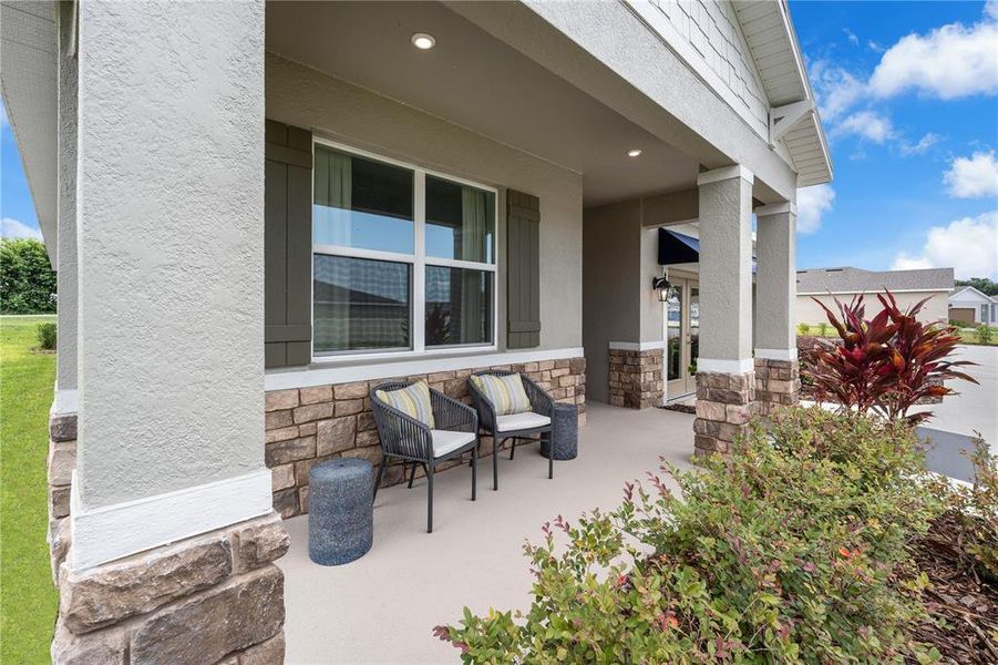 Exterior details and patio area of a home in Wynnstone, Davenport (Image 2). Exterior details and patio area of a home in Wynnstone, Davenport (Image 2).