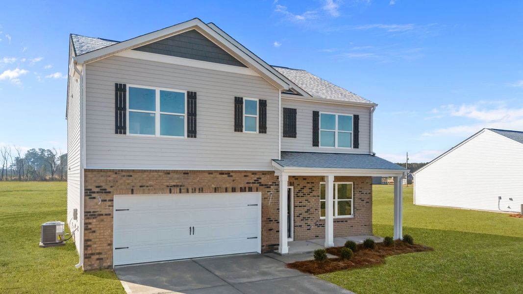 Front exterior of a new home in Dail Farm, Farmville, NC, highlighting curb appeal (Image 21).