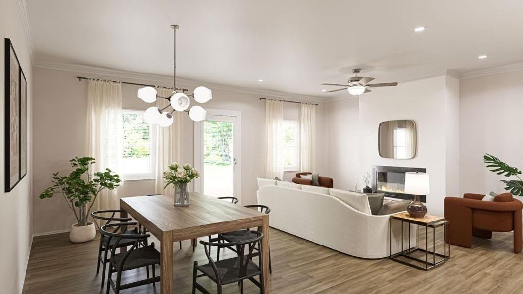 Furnished interior view inside a new home in Fuller Station, Loganville (Image 4).