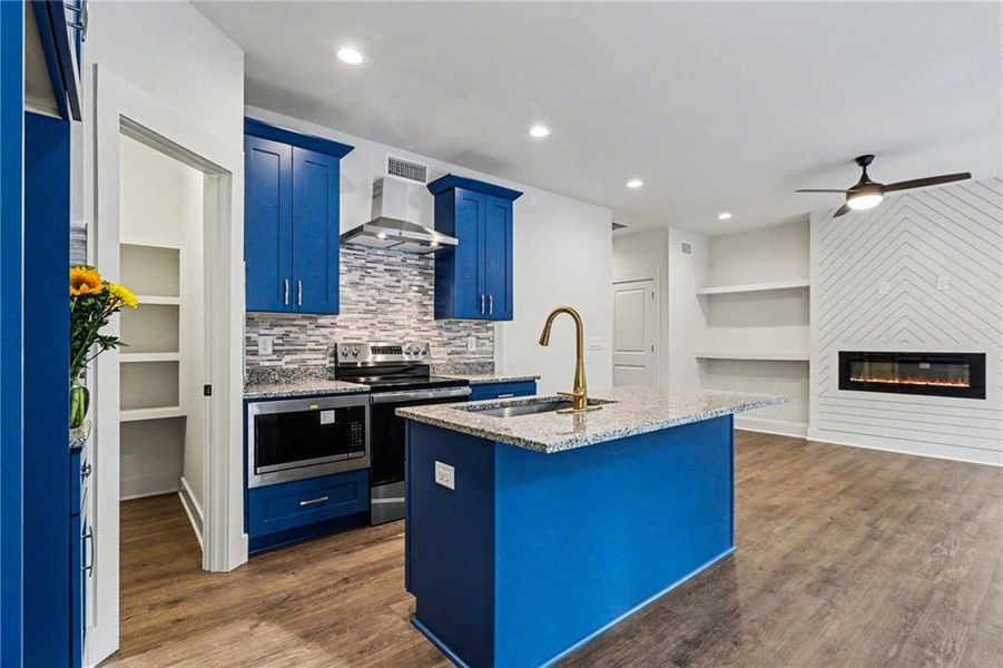 Furnished interior view inside a new home in , Decatur (Image 10).