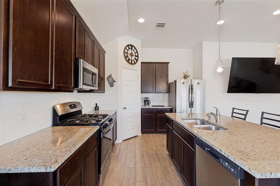 Furnished interior view inside a new home in Light Farms - Sweetwater, Celina (Image 6). Furnished interior view inside a new home in Light Farms - Sweetwater, Celina (Image 6).