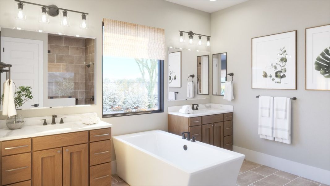 Furnished interior view inside a new home in Estates at Kings Ranch, Gold Canyon (Image 18).