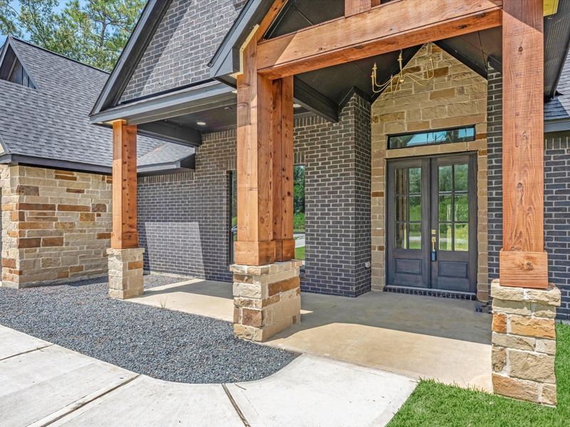 beautiful front porch with room to add some rocking chairs and enjoy the peace and quiet.