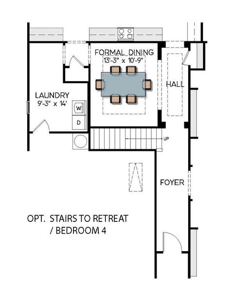2D floor plan layout for the Muirfield by Greybrook Homes in Shepherds Trace, Clover, SC (Image 32).