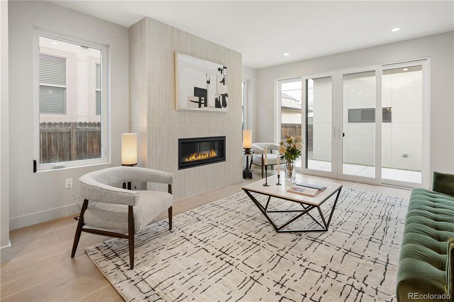 Furnished interior view inside a new home in , Denver (Image 10).