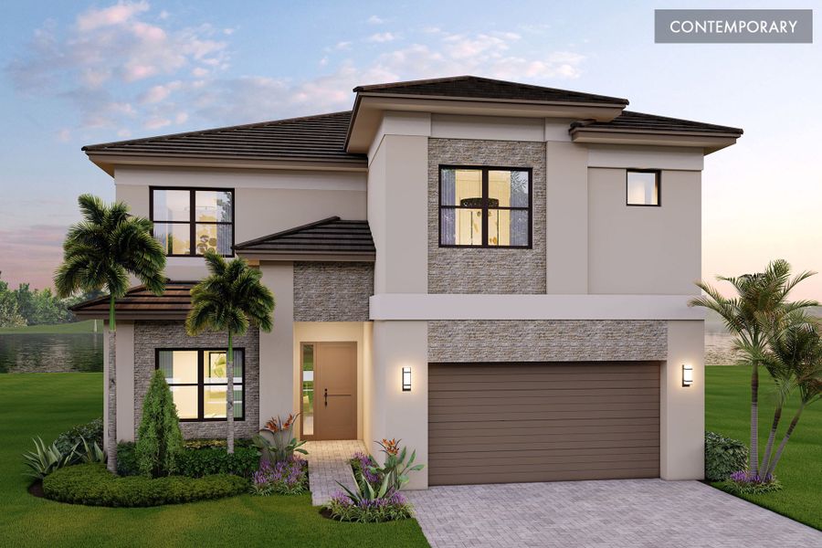 Representative exterior photo of a completed home built from the Orion by GL Homes in Apex at Avenir, Palm Beach Gardens, FL (Image 13). Representative exterior photo of a completed home built from the Orion by GL Homes in Apex at Avenir, Palm Beach Gardens, FL (Image 13).