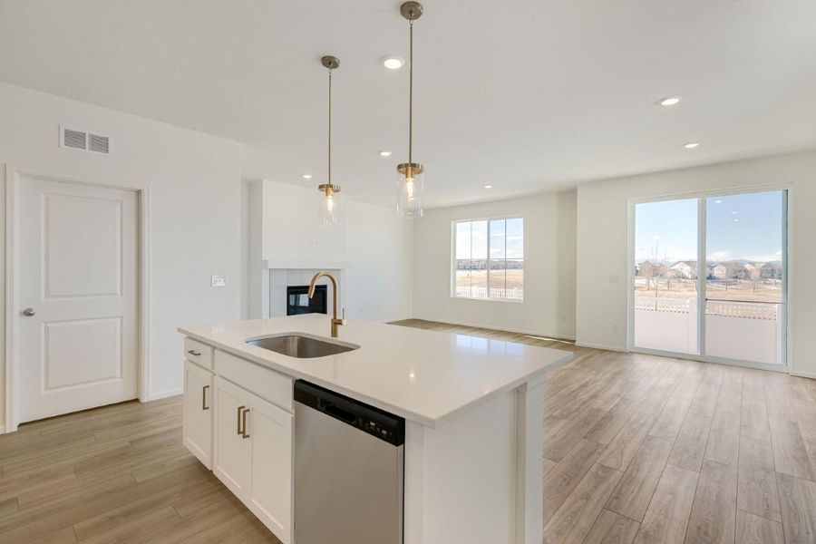 Furnished interior view inside a new home in Murphy Creek Reserve, Aurora (Image 9).