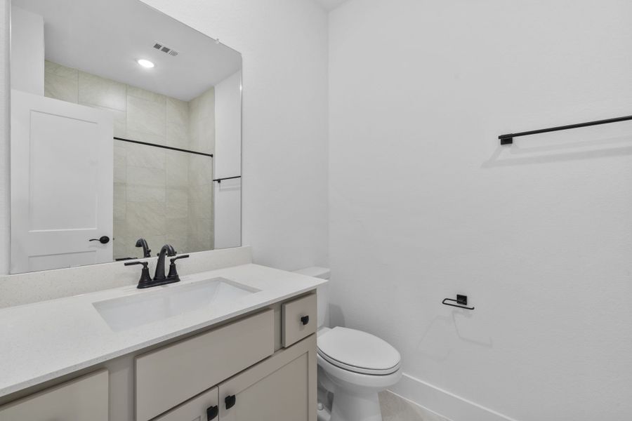 Furnished interior view inside a new home in Bridgeland, Cypress (Image 8). Furnished interior view inside a new home in Bridgeland, Cypress (Image 8).