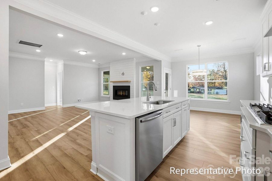 Furnished interior view inside a new home in Waterford Commons, Rock Hill (Image 5).