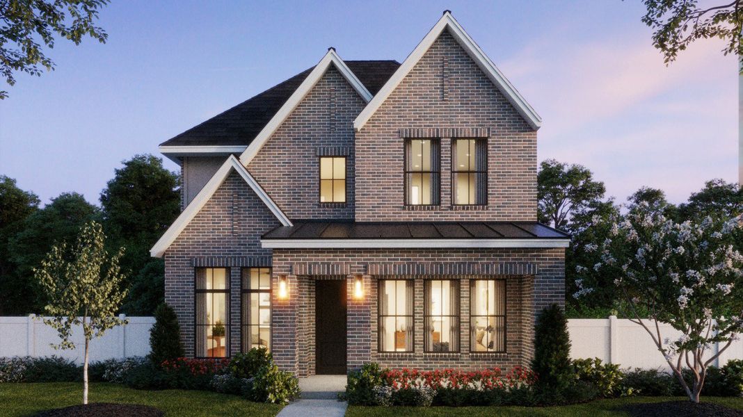 Representative exterior photo of a completed home built from the Marcel II by Normandy Homes in Hazelwood 40' Series, Frisco, TX (Image 4).