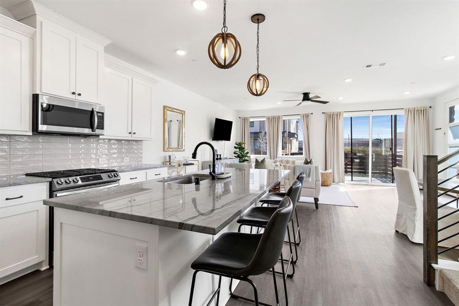 Furnished interior view inside a new home in , Prosper (Image 4). Furnished interior view inside a new home in , Prosper (Image 4).
