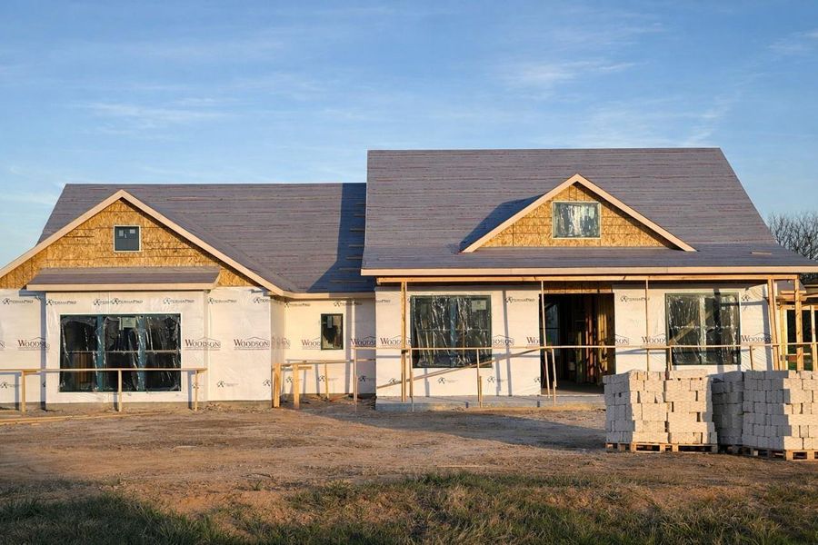 In-progress construction of a new home in , Caldwell, TX (Image 3).