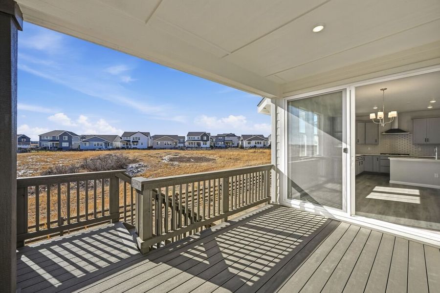 Exterior details and patio area of a home in Macanta, Castle Rock (Image 3).