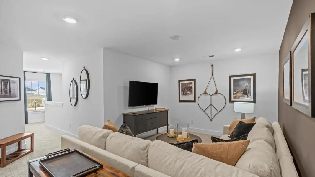 Furnished interior view inside a new home in Village at Midway, Anderson (Image 26).
