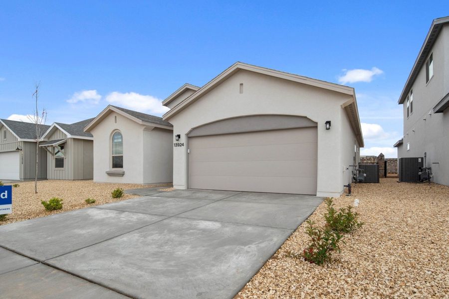 Representative exterior photo of a completed home built from the Valencia by Hakes Brothers in Summer Sky North, El Paso, TX (Image 2).