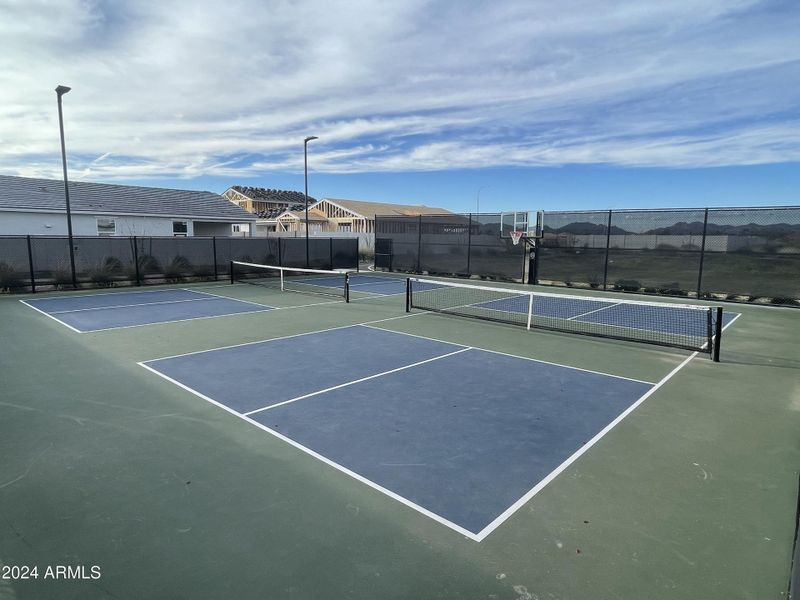 Pickelball.Basketball Court