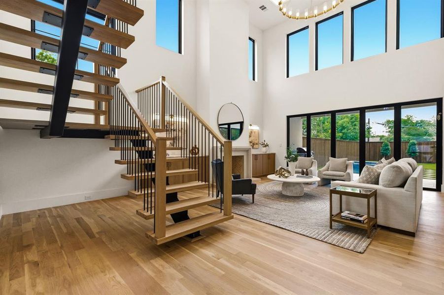 Furnished interior view inside a new home in , Dallas (Image 13).