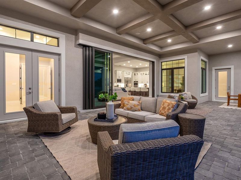 Exterior details and patio area of a home in , Sarasota (Image 44).