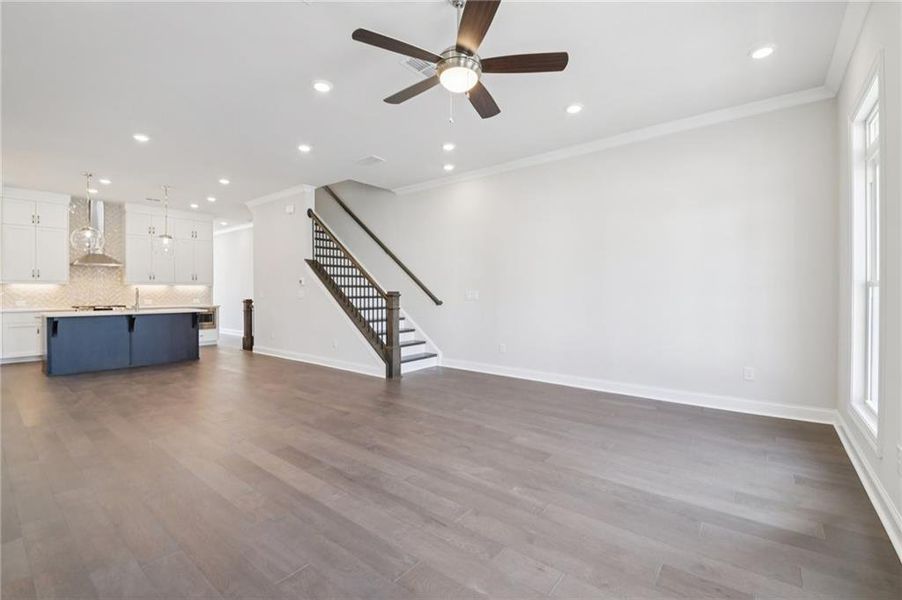 Spacious, unfurnished interior of a new home in Ward's Crossing Townhomes, Johns Creek (Image 29).