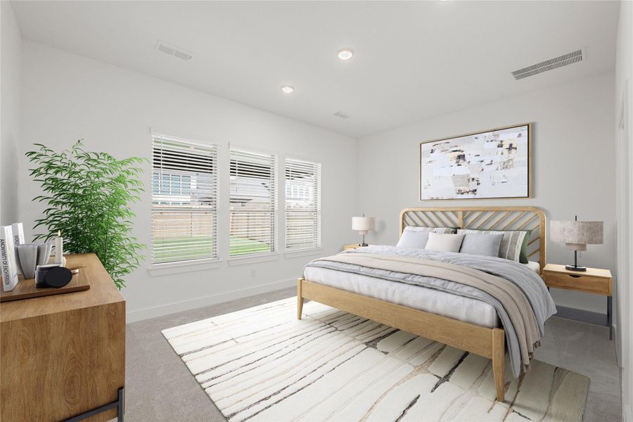 Enjoy the Spacious Main Bedroom Perfectly Staged