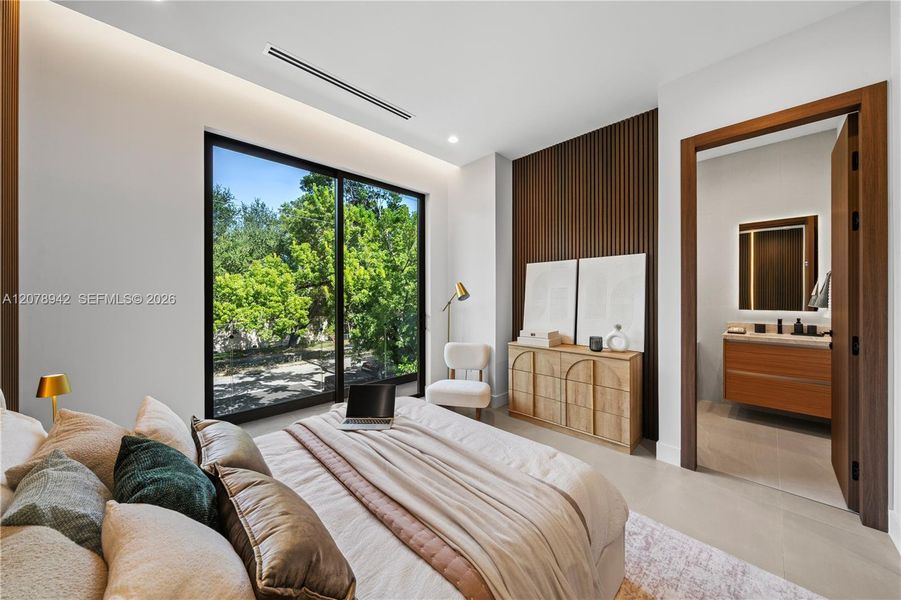 Furnished interior view inside a new home in , Miami (Image 10). Furnished interior view inside a new home in , Miami (Image 10).