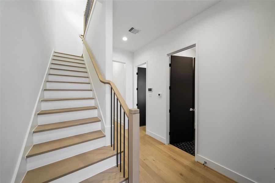 Stunning staircase leading to the upper level. Stunning staircase leading to the upper level.