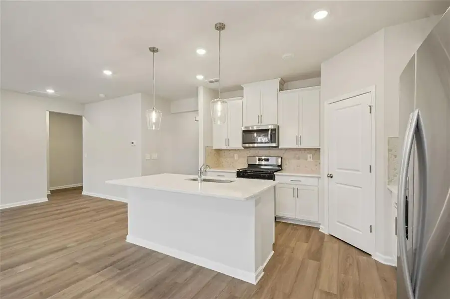 Furnished interior view inside a new home in Parkside at Grayson, Grayson (Image 7).