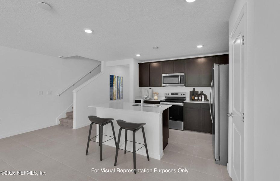 Furnished interior view inside a new home in , Jacksonville (Image 9).