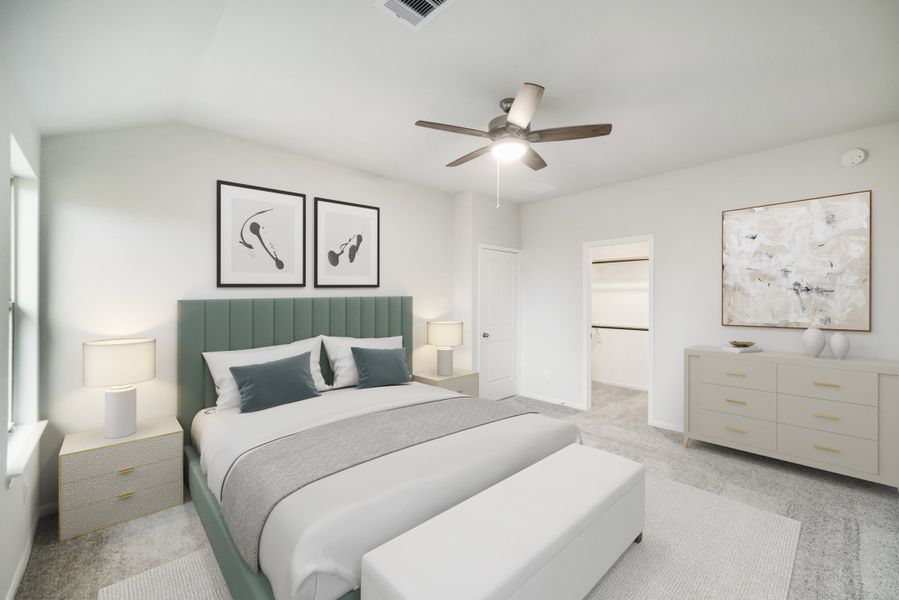 Representative furnished interior of a home built from the Hickory by Beazer Homes in Bridgeland: Premier Collection, Cypress (Image 4).