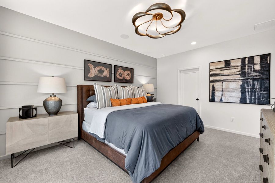 Furnished interior in a model home at Amplitude in Charlotte (Image 22).