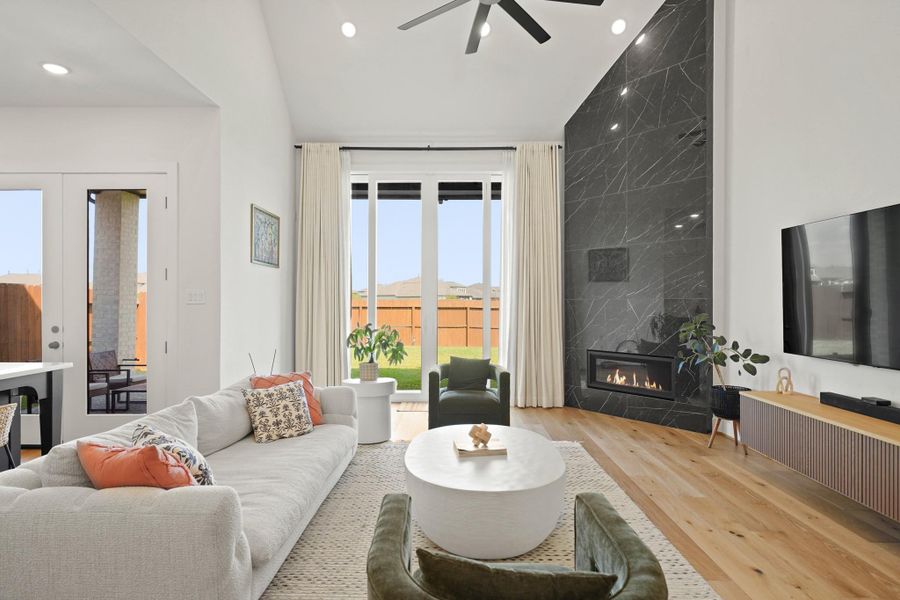 Furnished interior view inside a new home in Sienna, Missouri City (Image 31). Furnished interior view inside a new home in Sienna, Missouri City (Image 31).