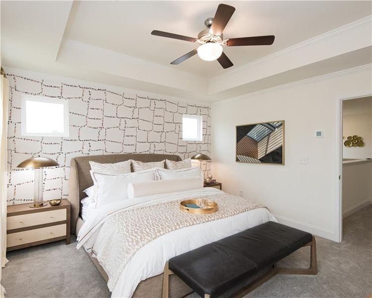 Furnished interior view inside a new home in Mulberry Summit, Flowery Branch (Image 21).