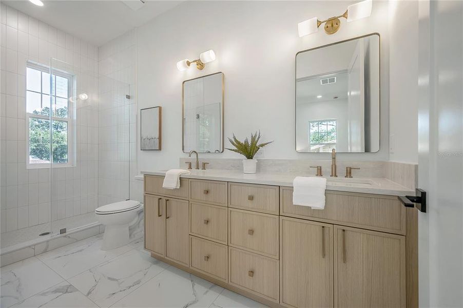 Furnished interior view inside a new home in , Tampa (Image 39).