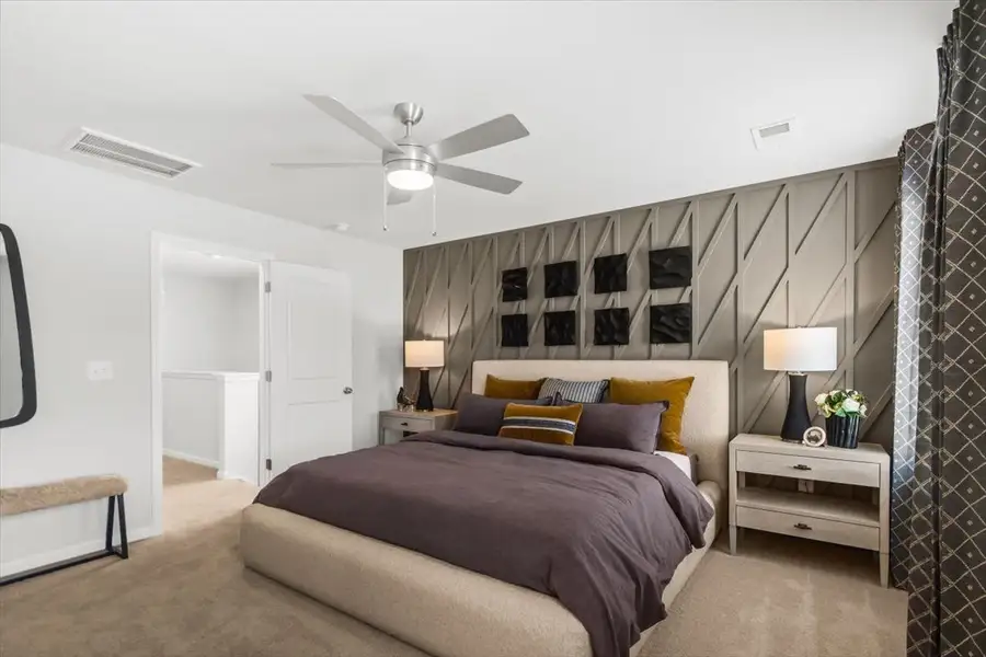 Furnished interior view inside a new home in Gardner Heights, Greer (Image 20). Furnished interior view inside a new home in Gardner Heights, Greer (Image 20).