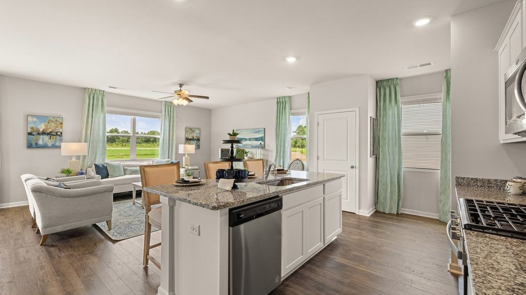 Representative furnished interior of a home built from the Elston - Express by D.R. Horton in The Abbey at Trolley Run Station, Aiken (Image 7).