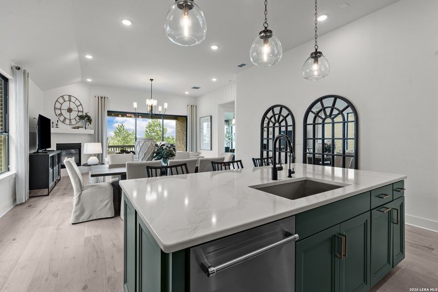 Furnished interior view inside a new home in Davis Ranch, San Antonio (Image 30).