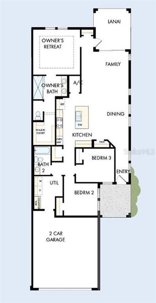 2D floor plan layout of this home in Gracewater at Sarasota, Sarasota, FL (Image 5). 2D floor plan layout of this home in Gracewater at Sarasota, Sarasota, FL (Image 5).