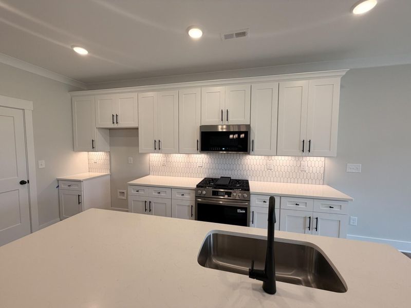 Furnished interior view inside a new home in Blythe Mill Townhomes, Waxhaw (Image 6).