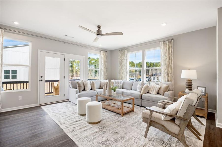 Furnished interior view inside a new home in Waverly at Buice Lake, Acworth (Image 21).