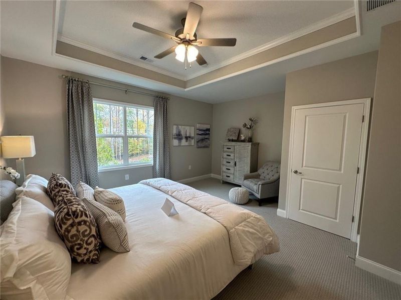 Furnished interior view inside a new home in Orchards of South Forsyth, Cumming (Image 10).