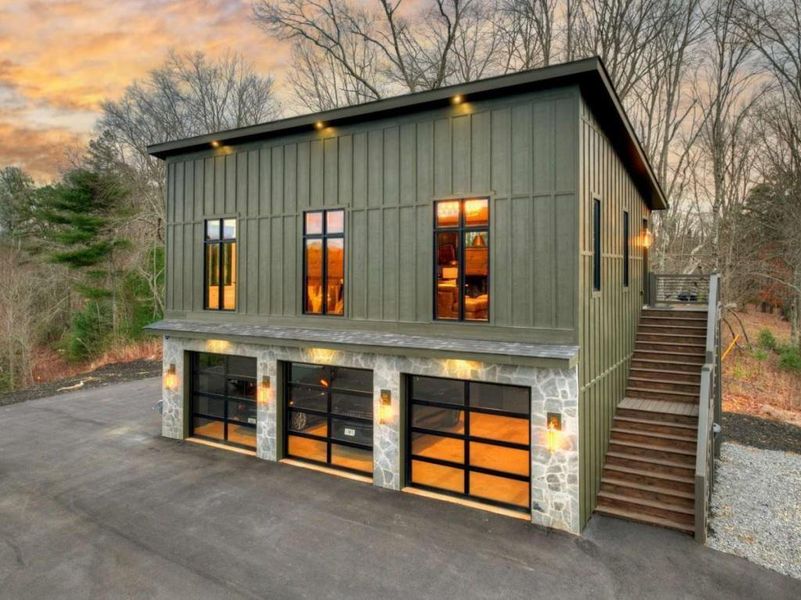 Front exterior of a new home in , Mineral Bluff, GA, highlighting curb appeal (Image 24).