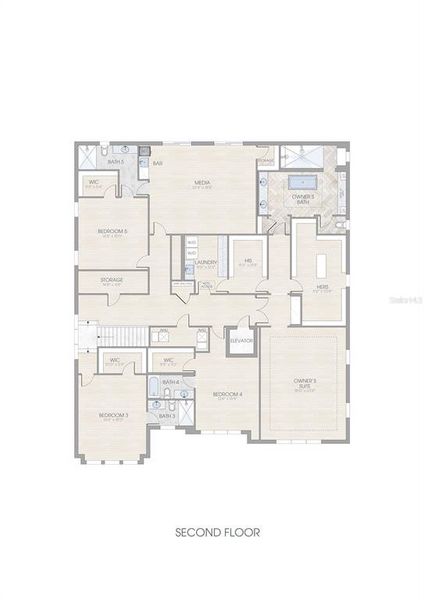 2D floor plan layout of this home in , Tampa, FL (Image 2). 2D floor plan layout of this home in , Tampa, FL (Image 2).