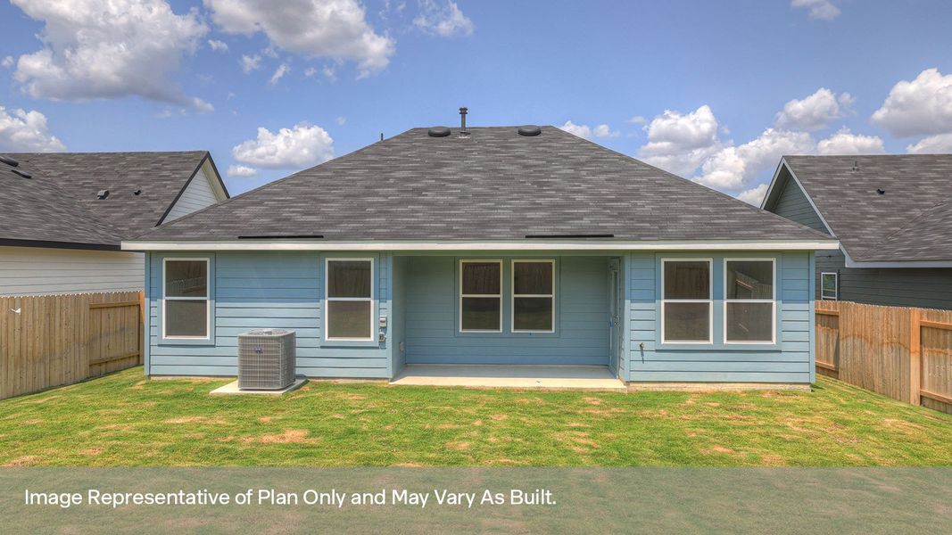 Exterior details and patio area of a home in Trace, San Marcos (Image 3).