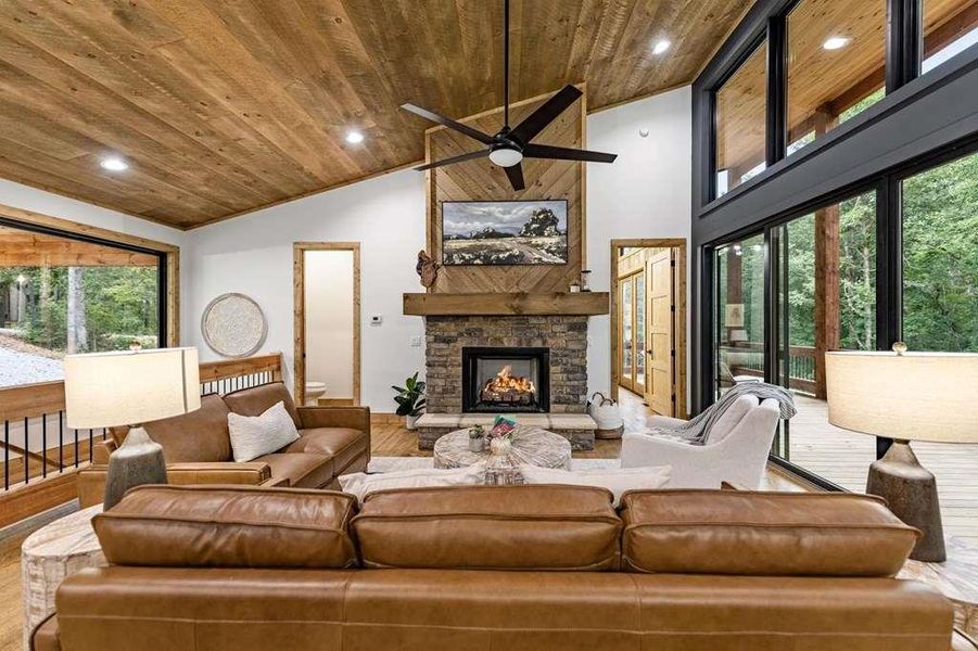 Furnished interior view inside a new home in , McCaysville (Image 58).