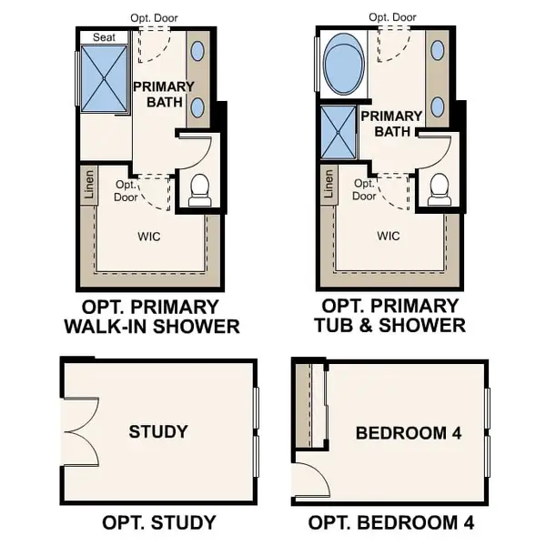 2D floor plan layout of this home in Rancho Vista, Surprise, AZ (Image 3).