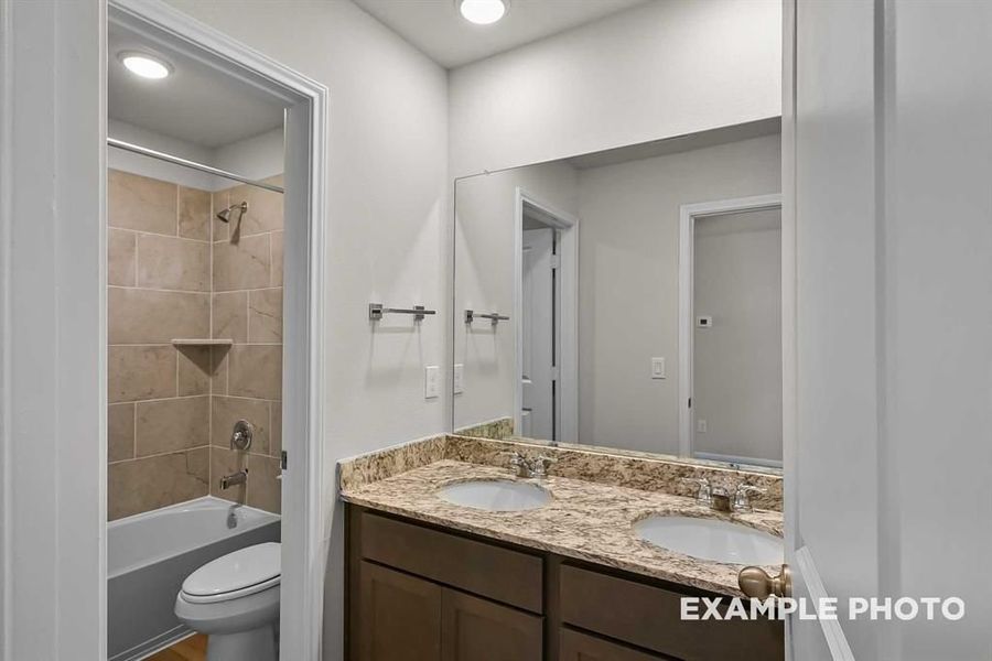 Furnished interior view inside a new home in Lakes at Black Oak, Magnolia (Image 27).