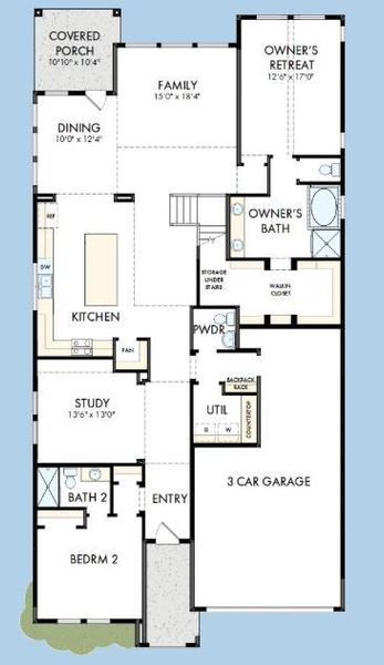 The success of a floor plan is the way you can move through it…You’ll be amazed at how well this home lives…We call it traffic patterns.